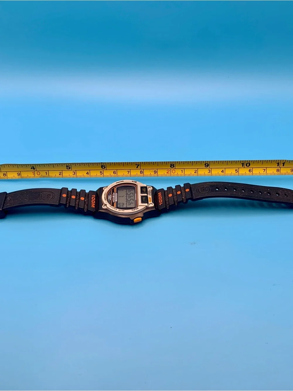 TIMEX IRONMAN TRIATHLON Men’s Vintage 1994 8 Lap Digital Watch Works New Battery